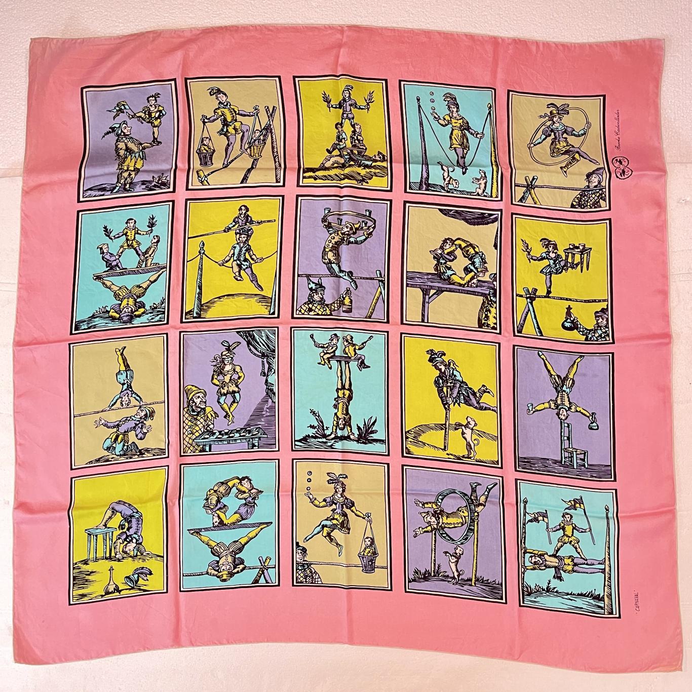 Brooke Cadwallader Carnival Silk Scarf, 1947-1950 – Black-Eyed