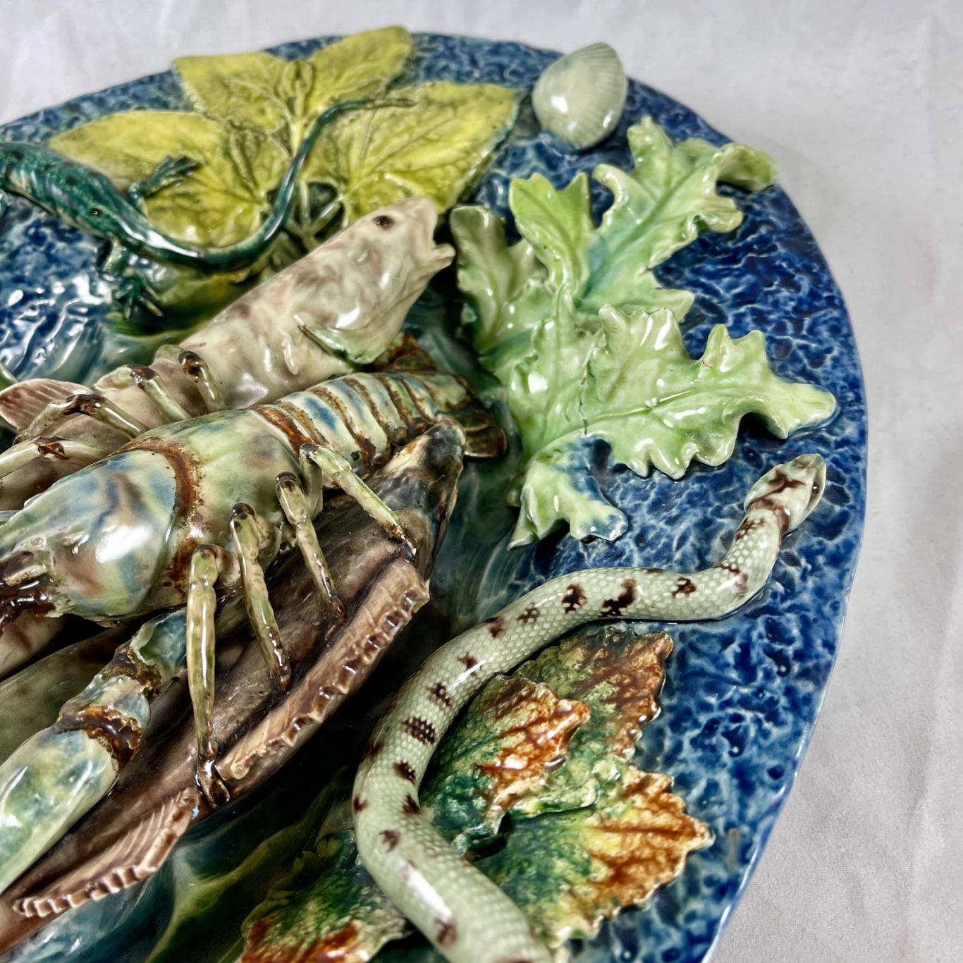 Thomas Sergent Palissy Trompe l'oeil Crustaceans Platter – Black