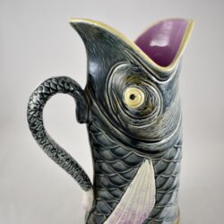 Barbotine Abstract Fish Jug - SOLD