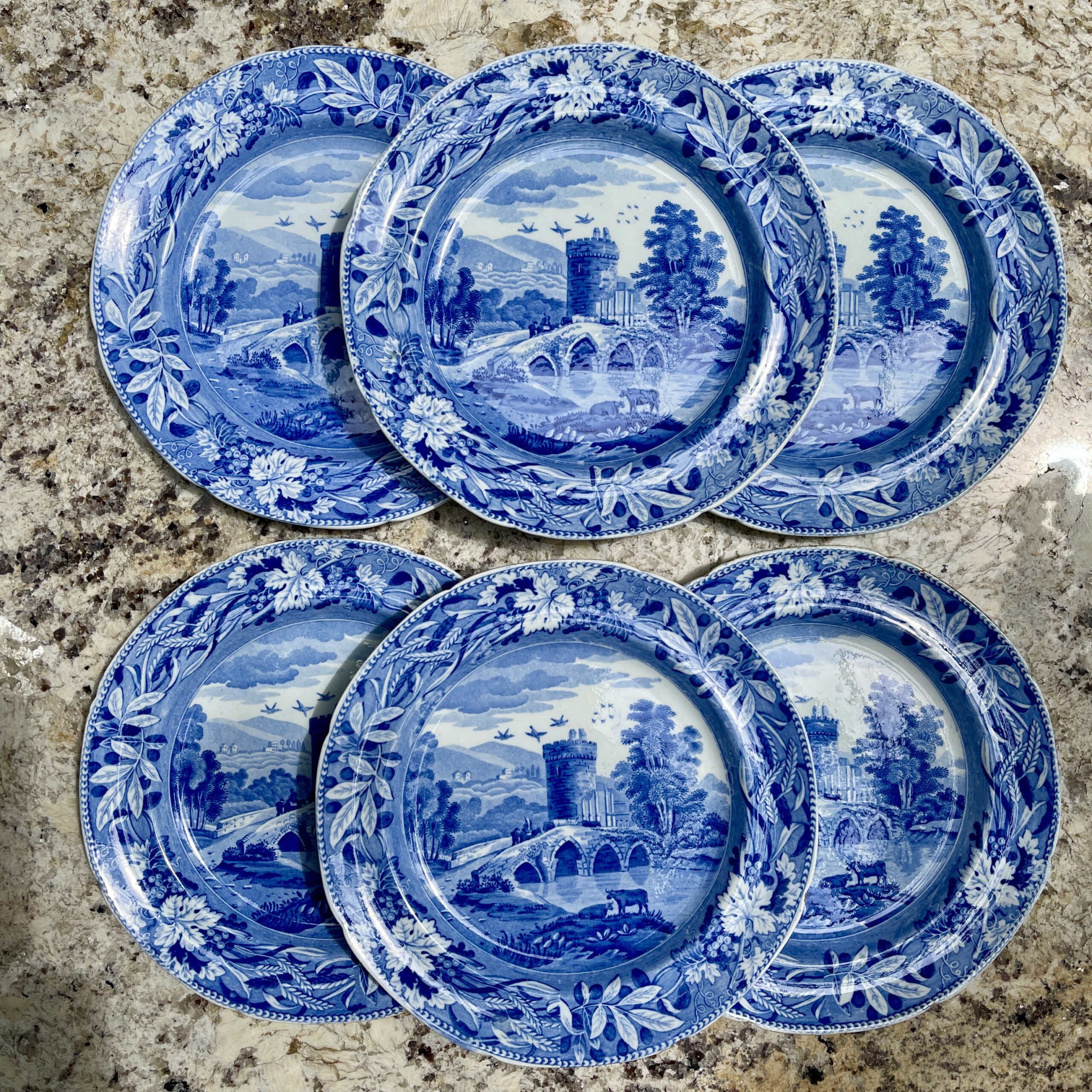 Spode, Bridge of Lucano Dinner Plates, set/6