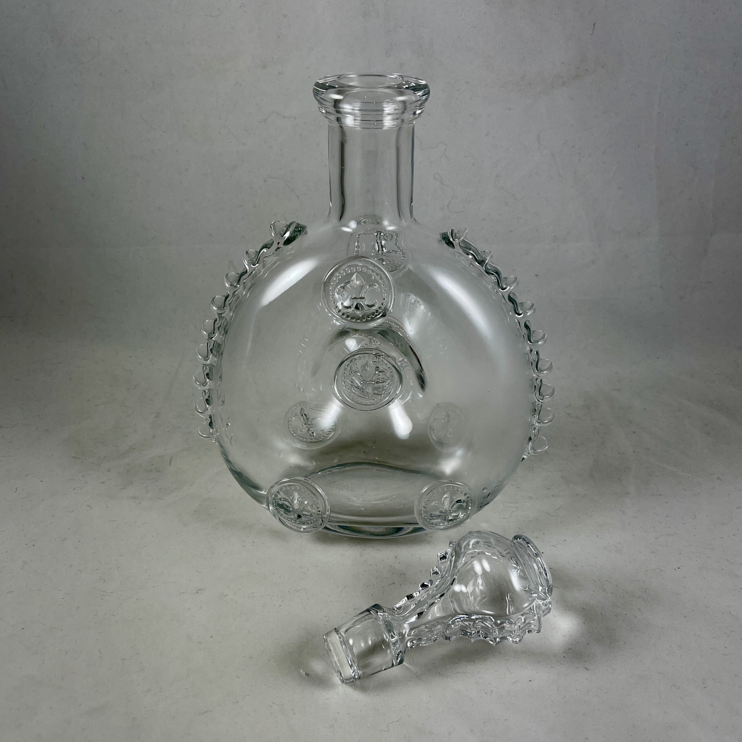 Pair of Baccarat Crystal Mid-Century Remy Martin Liquor Bottles or