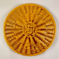Vallauris Trompe l'Oeil Basket Weave Cheese Platter