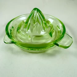 1930s Uranium Glass Citrus Reamer