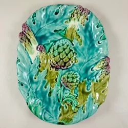 Luneville French Art Nouveau Asparagus & Artichoke Server