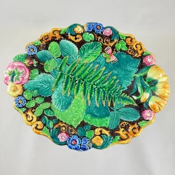 Samuel Alcock Royal Palissy Majolica Footed Comport 2