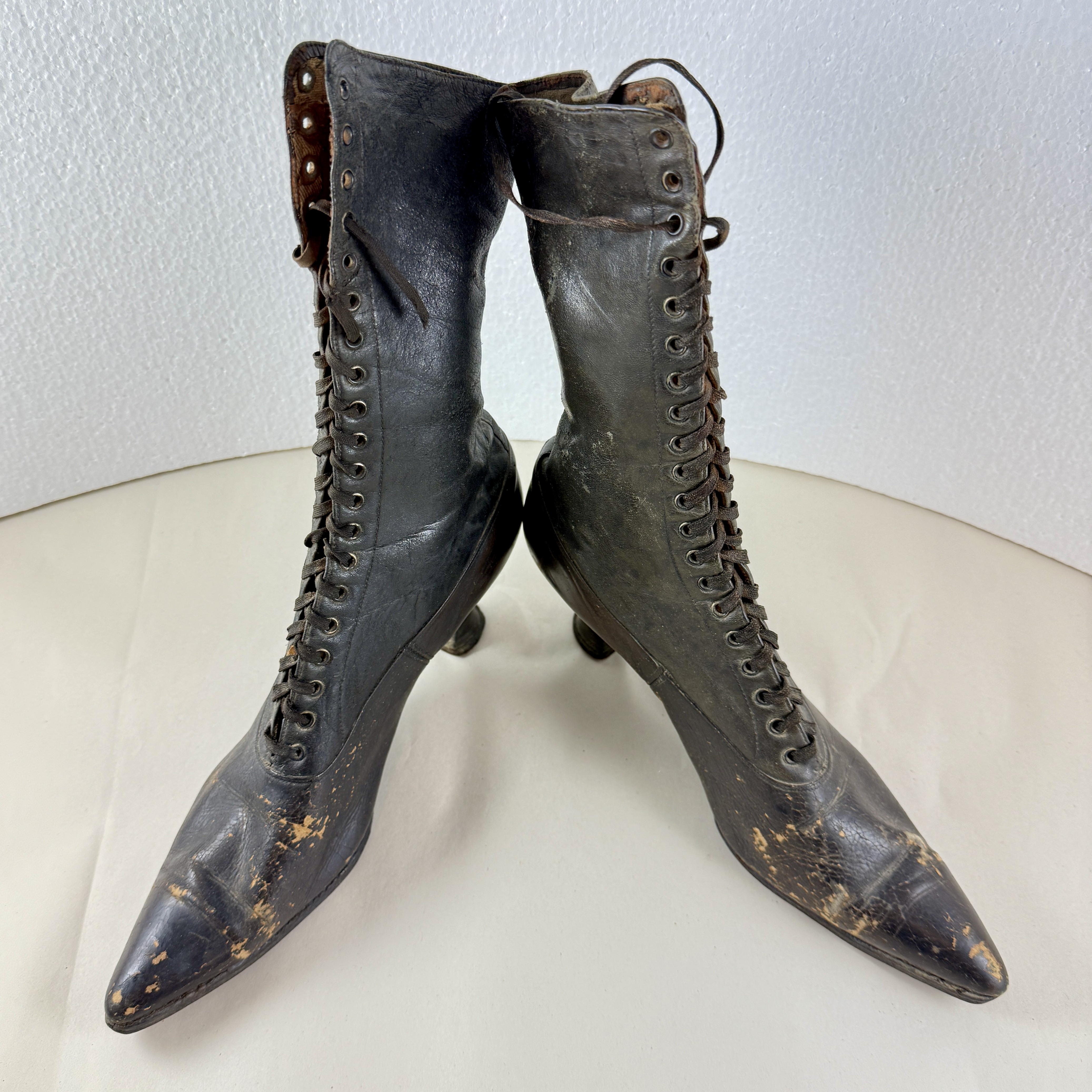 Victorian Era Woman's Lace-Up Leather Boots
