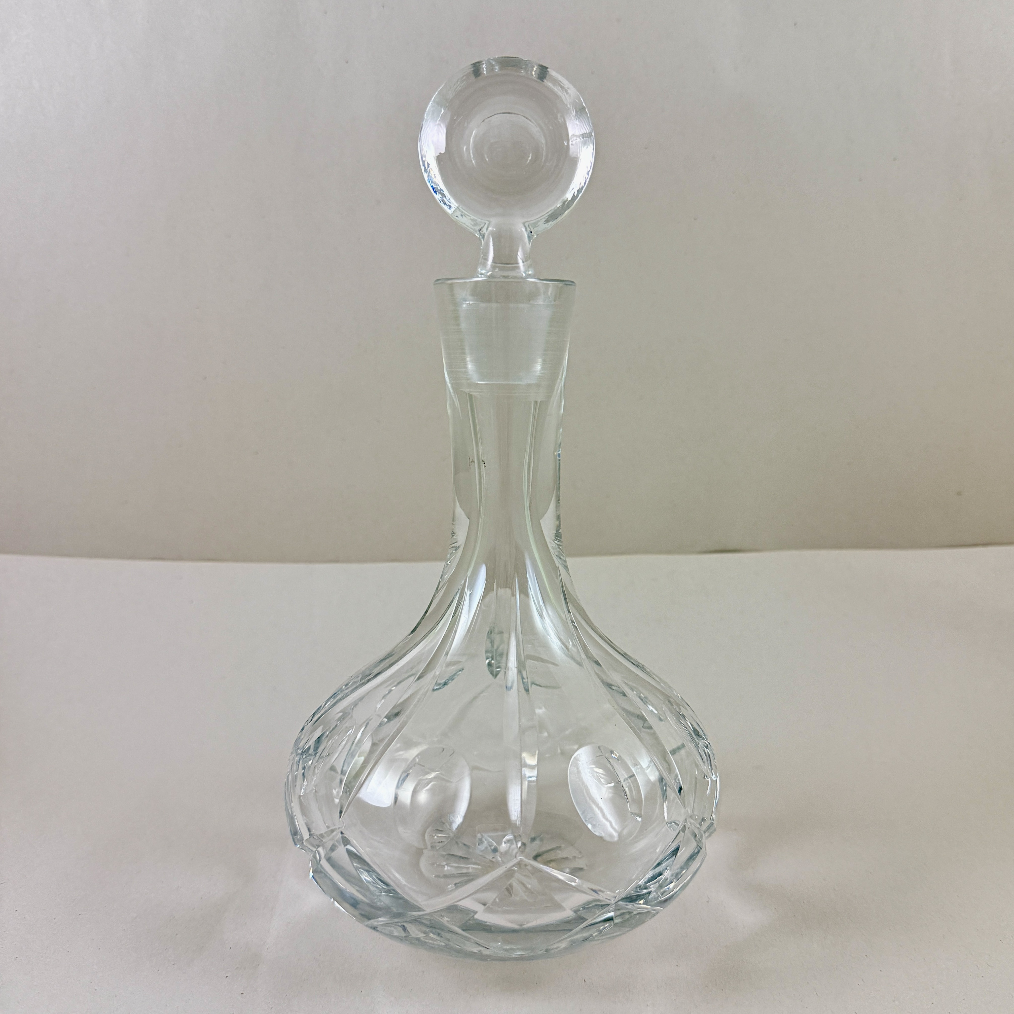Cut Crystal Captains Ship Decanter
