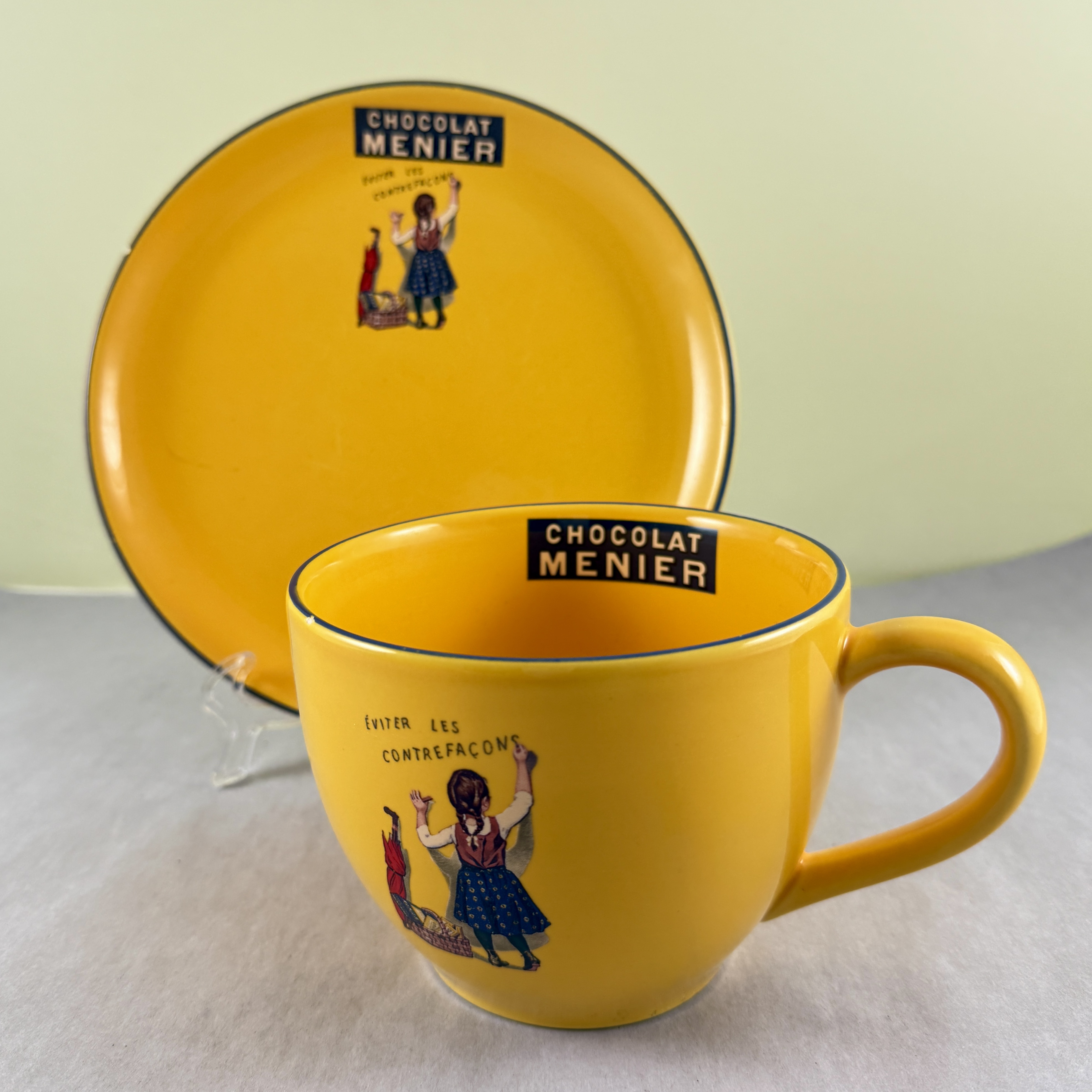 Chocolat Menier Yellow Café Éditions Clouet Set