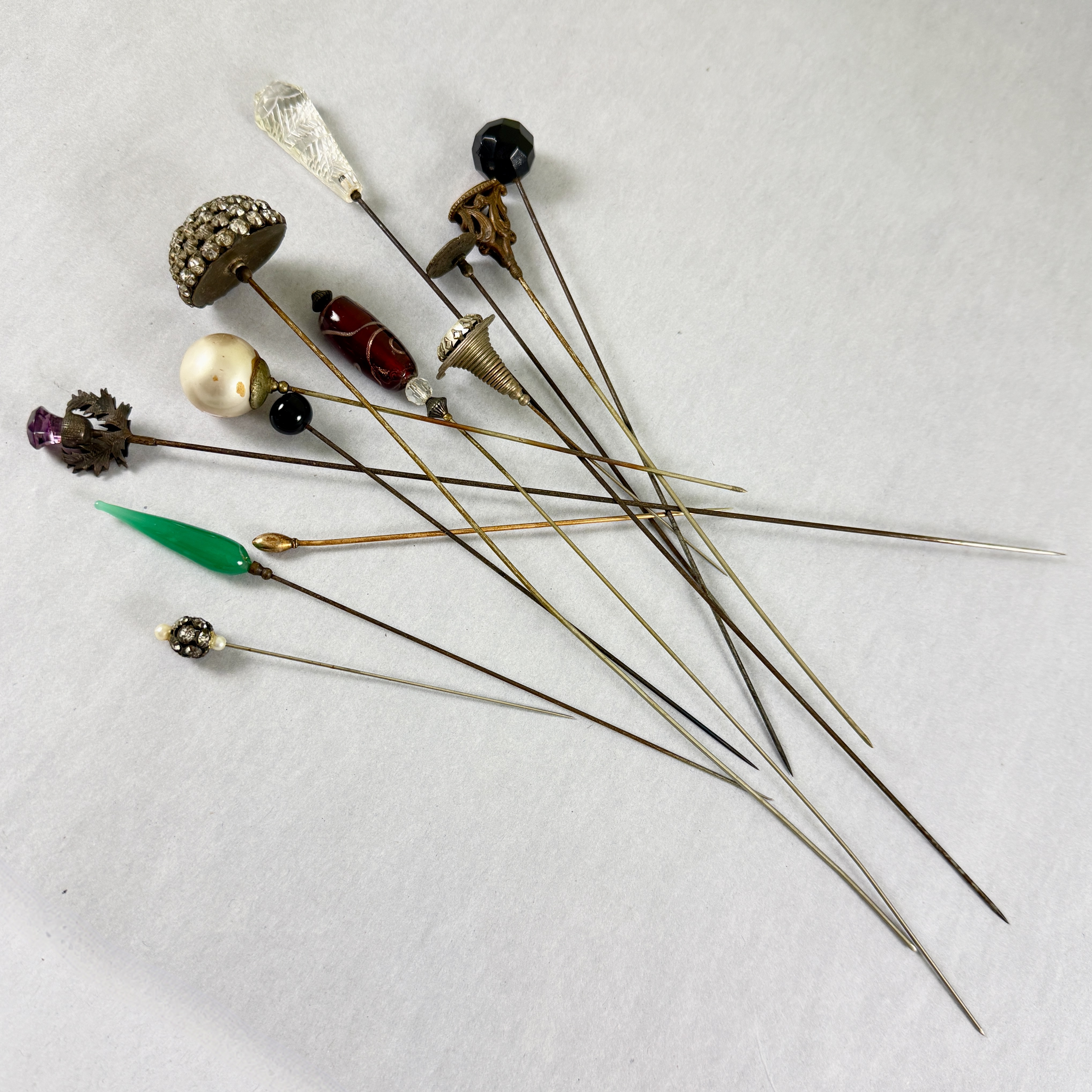 Collection of Antique Hat Pins 1900-1920