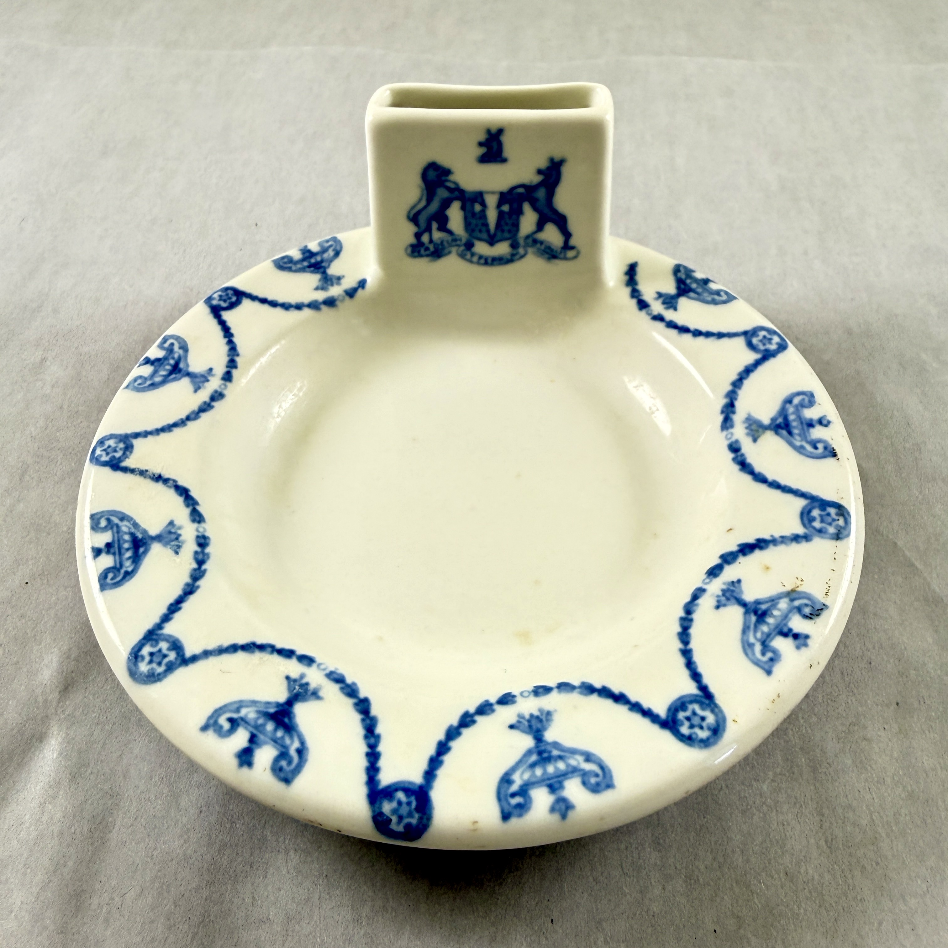 1920s Syracuse China Adam Pattern Match Holder & Ash Tray
